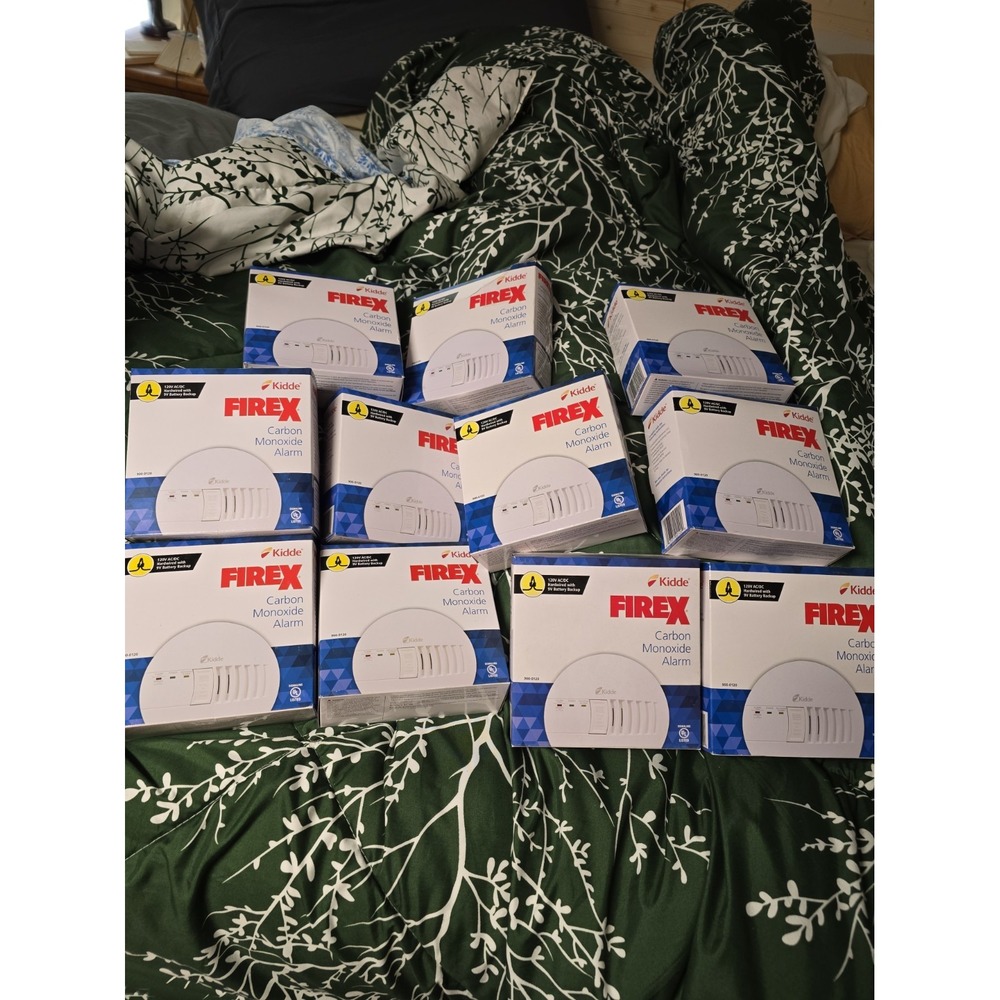 Lot of 11 Kidde Firex Carbon Monoxide Alarm Direct Wire Battery Backup 900-0120